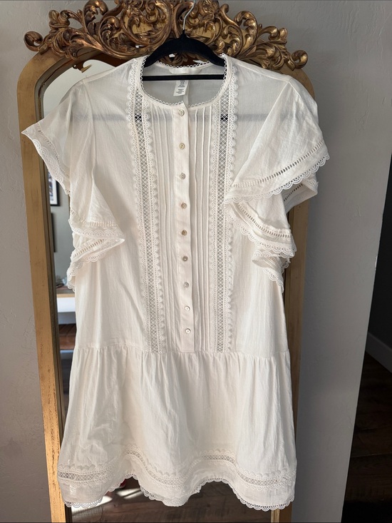 H&M Dresses & Skirts - H&M White Lace-Trim Mini Dress